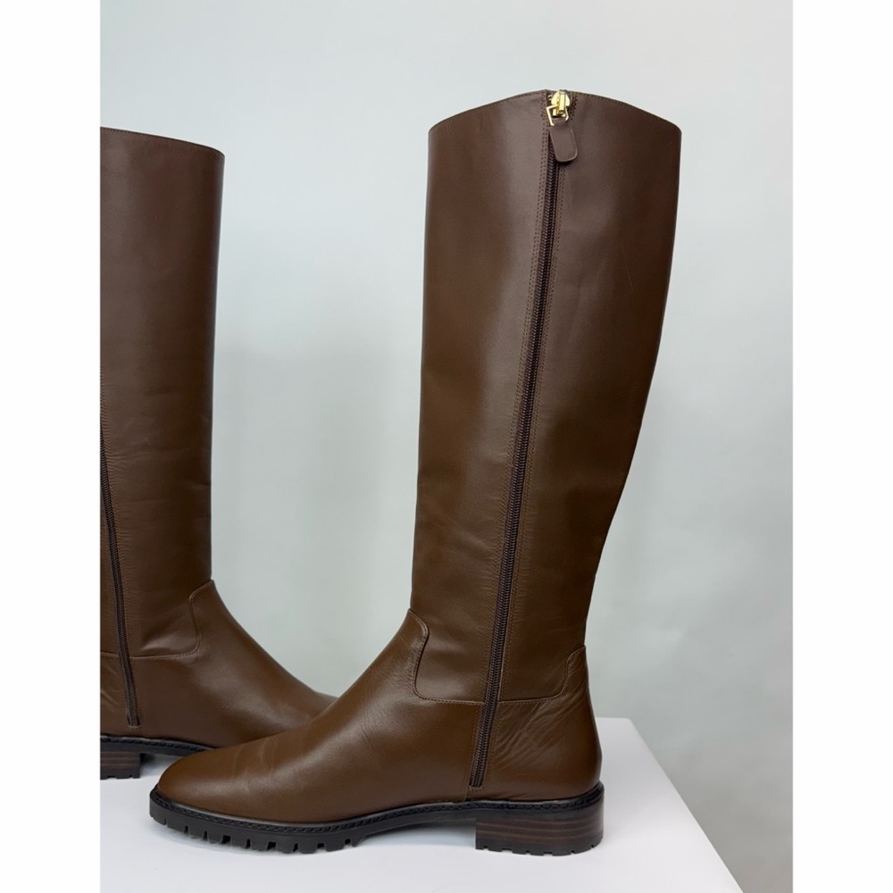 Stuart Weitzman Brown Leather Over-the-Knee Boots - Picture 11 of 13